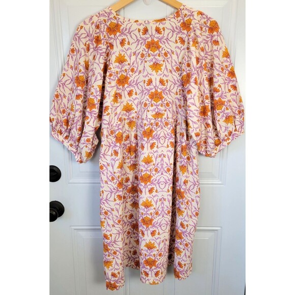 Universal Thread Puff Sleeve Floral Mini Dress Size M - Picture 8 of 8